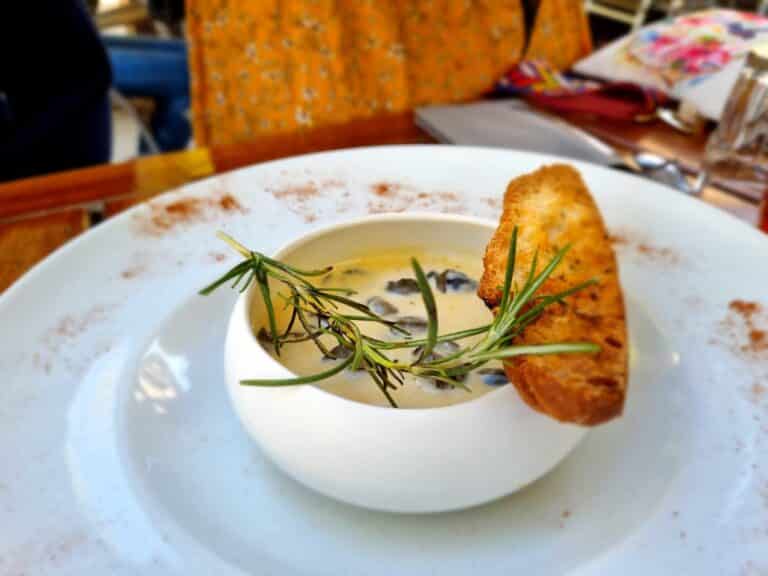 Provencal cuisine dish served in La Garde-Adhémar, local specialty in Provencal Drôme.
